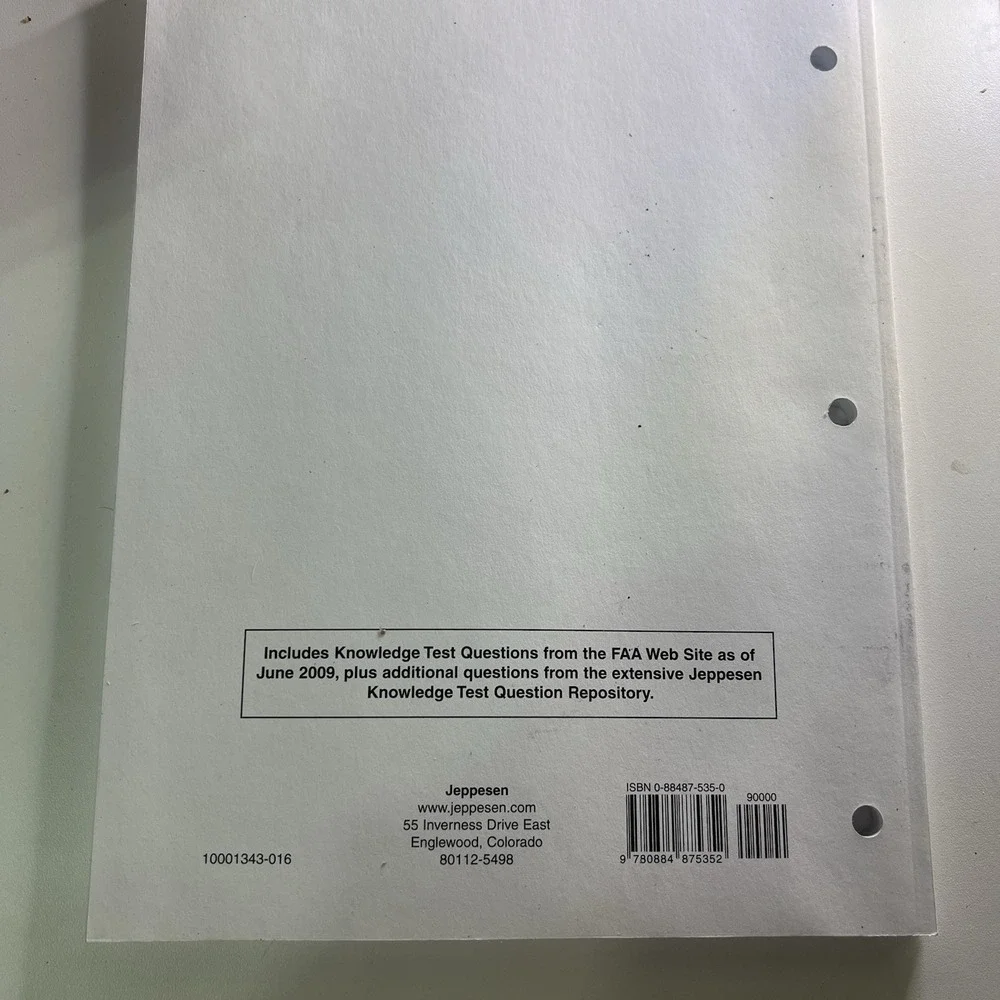 Jeppesen Lot Of 3.Private Pilot Airman Knowledge Test  JS334370-003 - See Photos